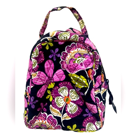 Gorgeous Vera Bradley Mini Bag Lunch Tote in Pirouette Pink HTF Quilted Lined - Picture 1 of 2